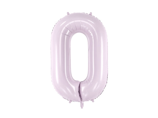 Folijos balionas „nuo 0 iki 9“, 72 cm, violetinis