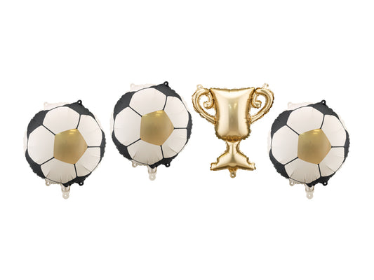 Folinis balionai "Taurė su futbolo kamuoliukais, 33x33 cm ir 34 cm