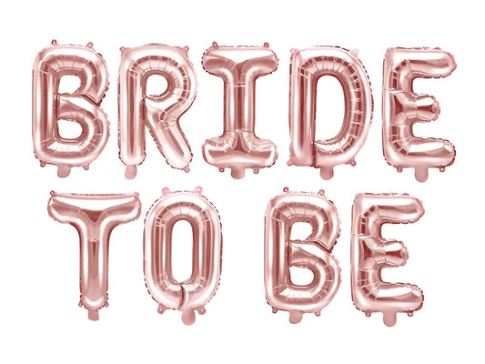 Balionų girlianda "Bride To Be" rožinės spalvos