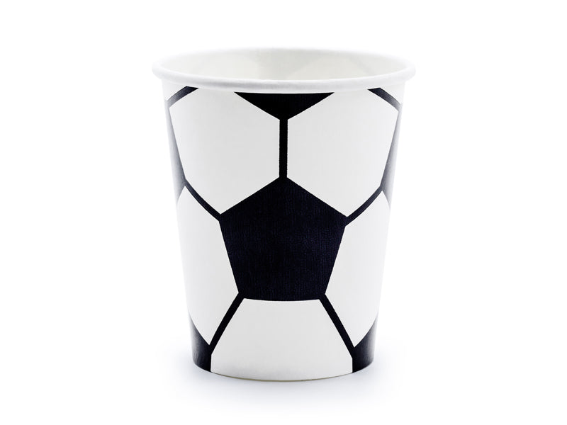 Popieriniai puodeliai "Futbolas, (6vnt./260ml)