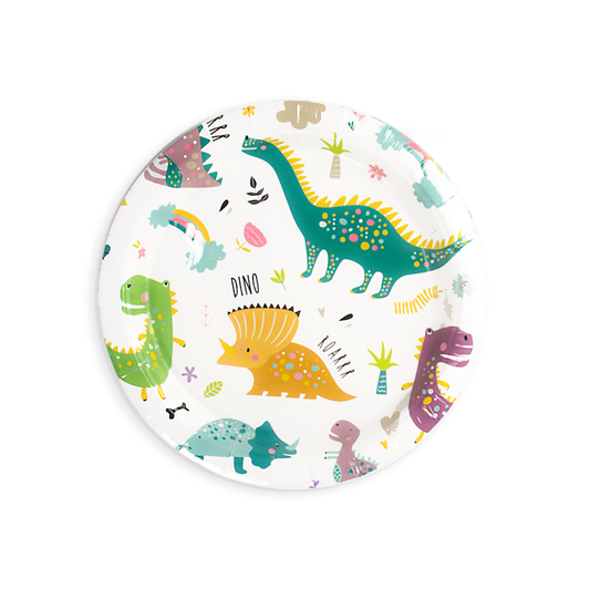 Lėkštutės"Dinozaurai" (6vnt./18cm)