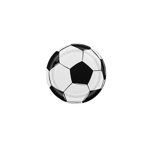 Popierinės lėkštutės "Futbolas" (10 vnt./18 cm)